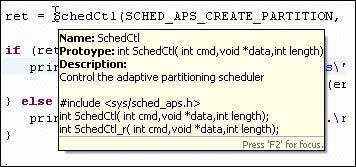 C/C++ editor; Hover help