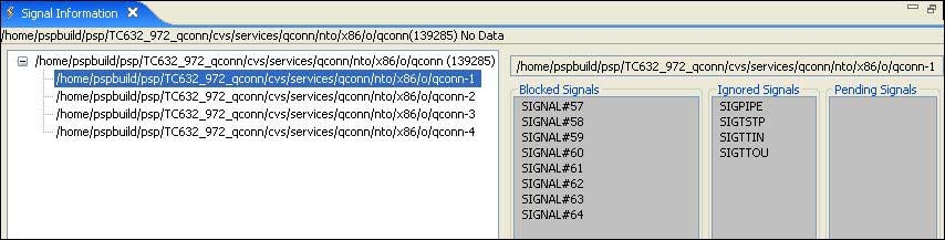 Signal Information view