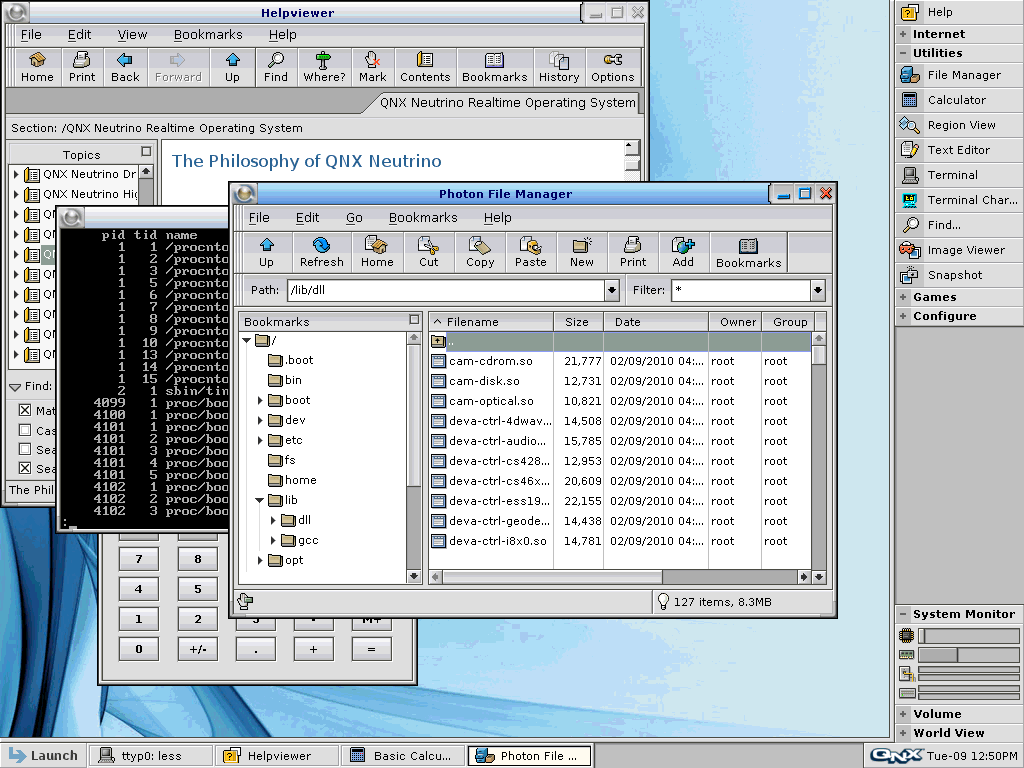 Self-hosted QNX Neutrino RTOS