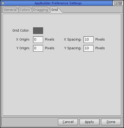 Grid Preferences