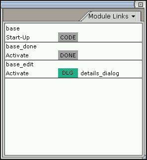 Module Links panel